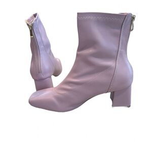 Lilac Ankle Boots Block Heel Zip Back US Size 11 (EU 42)NWT